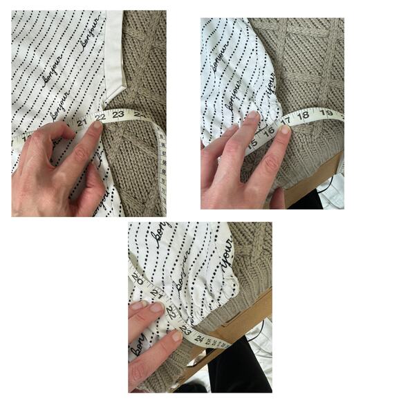 Anthropologie Maeve T Shirt Women's Small Bonjour Graphic Paris French Striped - Picture 5 of 5